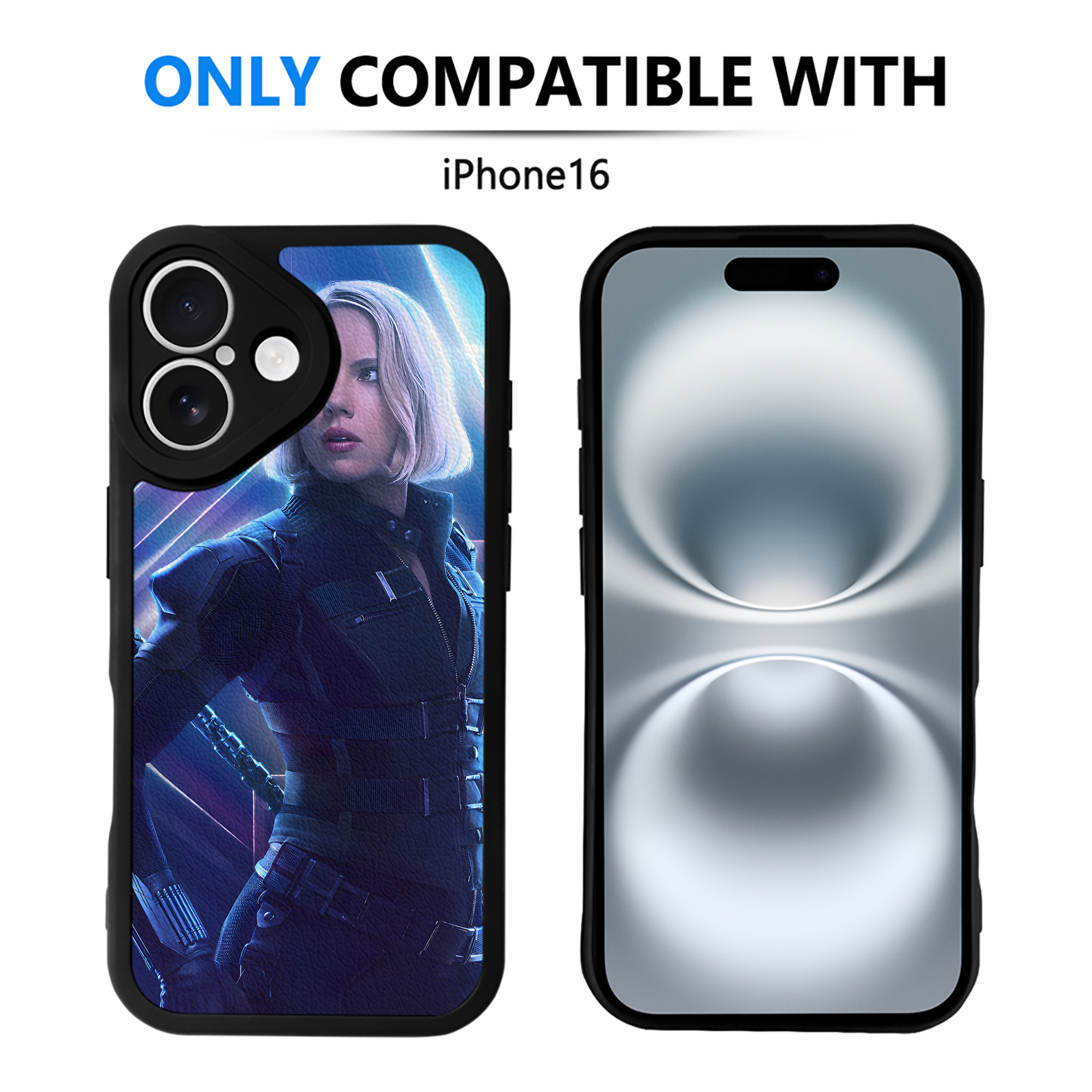 （画像用） アベンジャーズ The Avengers 【iPhone 16シリーズ対応】シリコンスマホケース（レザー調） 材質：シリコン